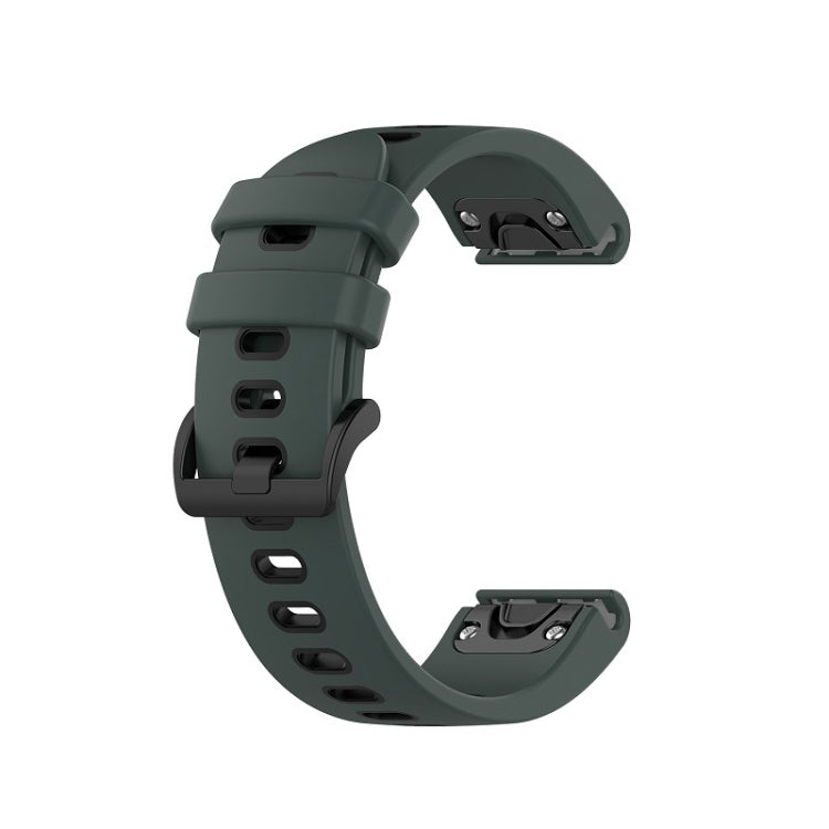 Compatible with Garmin Fenix 7 Pro 51mm Sports Two-Color Silicone Watch Band(Olive Green+Black) - free shipping - PMC TechLife - Order now!
