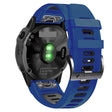 Compatible with Garmin Epix Pro 51mm Sports Two-Color Silicone Watch Band(Midnight Blue+Black) - free shipping - PMC TechLife - Order now!