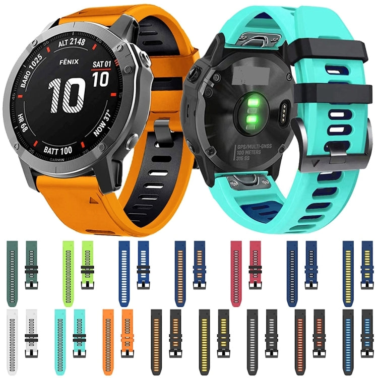 Compatible with Garmin Epix Pro 51mm Sports Two-Color Silicone Watch Band(Midnight Blue+Black) - free shipping - PMC TechLife - Order now!