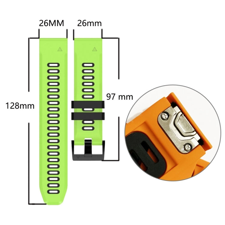Compatible with Garmin Epix Pro 51mm Sports Two-Color Silicone Watch Band(Midnight Blue+Black) - free shipping - PMC TechLife - Order now!