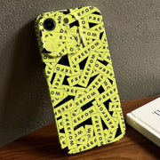 For iPhone SE 2022 / 2020 / 8 / 7 Painted Pattern Precise Hole PC Phone Case(Green Label)