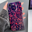 For iPhone SE 2022 / 2020 / 8 / 7 Painted Pattern Precise Hole PC Phone Case(Black Red Graffiti) - iPhone SE 2022 / 2020 / 8 / 7 Cases by PMC TechLife | Online Shopping South Africa | PMC TechLife