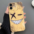 For iPhone 11 Painted Pattern Precise Hole PC Phone Case(Yellow Background Smiling) - iPhone 11 Cases by PMC TechLife | Online Shopping South Africa | PMC TechLife