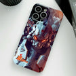 For iPhone 11 Pro Painted Pattern Precise Hole PC Phone Case(Orange Robot) - iPhone 11 Pro Cases by PMC TechLife | Online Shopping South Africa | PMC TechLife