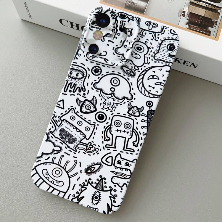 For iPhone X / XS Painted Pattern Precise Hole PC Phone Case(Block Monster) - More iPhone Cases by PMC TechLife | Online Shopping South Africa | PMC TechLife