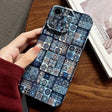 For iPhone XR Painted Pattern Precise Hole PC Phone Case(Green Plaid) - free shipping - PMC TechLife - Order now!