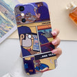 For iPhone XS Max Painted Pattern Precise Hole PC Phone Case(Working Comics) - More iPhone Cases by PMC TechLife | Online Shopping South Africa | PMC TechLife