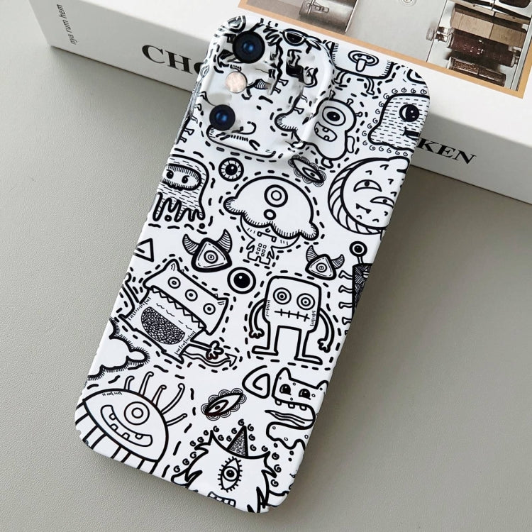 For iPhone XS Max Painted Pattern Precise Hole PC Phone Case(Block Monster) - More iPhone Cases by PMC TechLife | Online Shopping South Africa | PMC TechLife