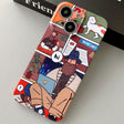 For iPhone 15 Plus Painted Pattern Precise Hole PC Phone Case(Holiday Uncle) - iPhone 15 Plus Cases by PMC TechLife | Online Shopping South Africa | PMC TechLife