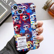 For iPhone 15 Plus Painted Pattern Precise Hole PC Phone Case(Cute Skull) - iPhone 15 Plus Cases by PMC TechLife | Online Shopping South Africa | PMC TechLife