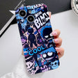 For iPhone 15 Plus Painted Pattern Precise Hole PC Phone Case(Purple Comics) - iPhone 15 Plus Cases by PMC TechLife | Online Shopping South Africa | PMC TechLife