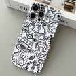 For iPhone 15 Pro Painted Pattern Precise Hole PC Phone Case(Block Monster) - iPhone 15 Pro Cases by PMC TechLife | Online Shopping South Africa | PMC TechLife