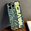 For iPhone 15 Pro Max Painted Pattern Precise Hole PC Phone Case(Green SCR) - iPhone 15 Pro Max Cases by PMC TechLife | Online Shopping South Africa | PMC TechLife