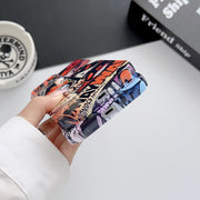 For iPhone 15 Plus Painted Pattern Precise Hole PC Phone Case(Block Monster)