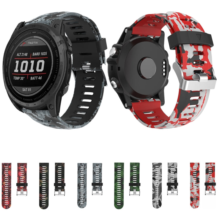 Compatible with Garmin Instinct 2X Solar Camouflage Printed Silicone Watch Band(Army Green+Army Camouflage) - free shipping - PMC TechLife - Order now!