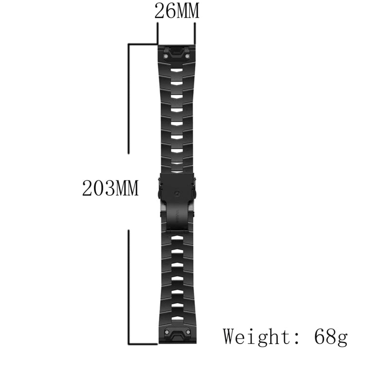 Compatible with Garmin Fenix 7 Pro 51mm Titanium Alloy Quick Release Watch Band(Titanium Gray) - free shipping - PMC TechLife - Order now!