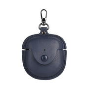 For Bose QuietComfort Earbuds II Leather TWS Earphone Protective Case with Hook(Blue)