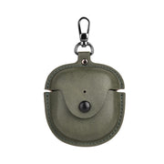 For Bose QuietComfort Earbuds II Leather TWS Earphone Protective Case with Hook(Green)