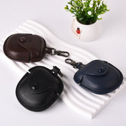 For Bose QuietComfort Earbuds II Leather TWS Earphone Protective Case with Hook(Black)