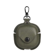 For Samsung Galaxy Buds Live / Pro Leather TWS Earphone Protective Case with Hook(Green)