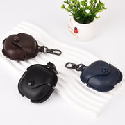 For Samsung Galaxy Buds Live / Pro Leather TWS Earphone Protective Case with Hook(Brown)