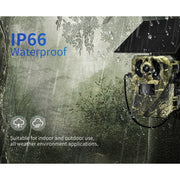 ESCAM QF380 4MP Network Solar PIR Alert Smart Wildlife Hunting Camera, 4G:US Version(Camouflage)
