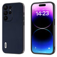 For Samsung Galaxy S23 Ultra 5G ABEEL Genuine Leather Xiaoya Series Phone Case(Blue) - free shipping - PMC TechLife - Order now!