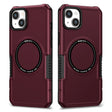 For iPhone 15 Shockproof Armor MagSafe Phone Case(Wine Red) - free shipping - PMC TechLife - Order now!