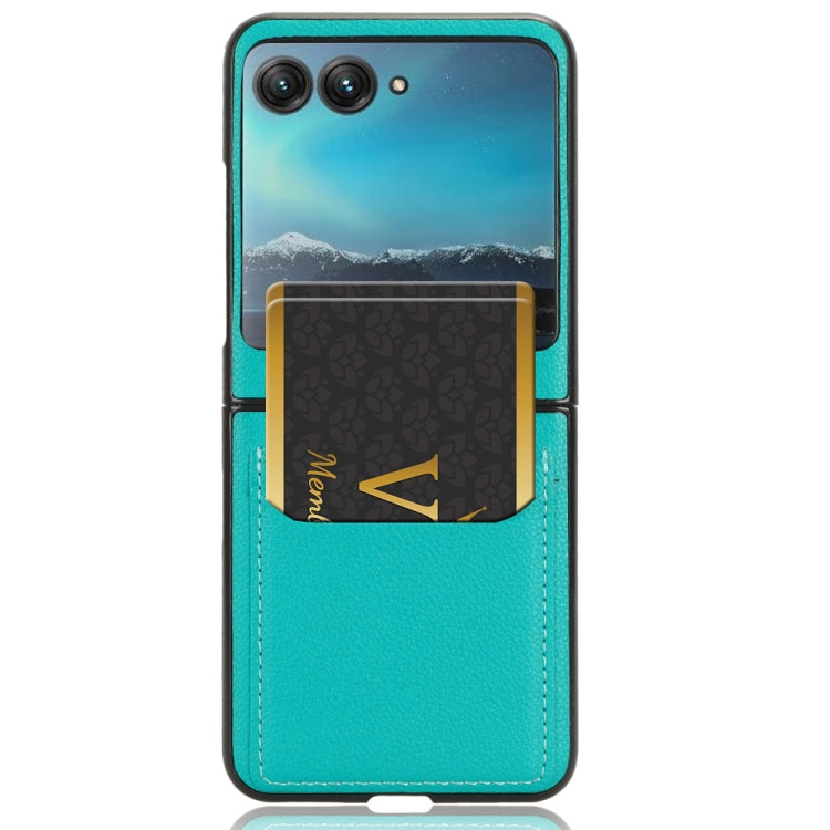 For Motorola Moto Razr 40 Ultra Litchi Texture Card Slot Phone Case(Green)