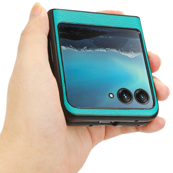 For Motorola Moto Razr 40 Ultra Litchi Texture Card Slot Phone Case(Green)
