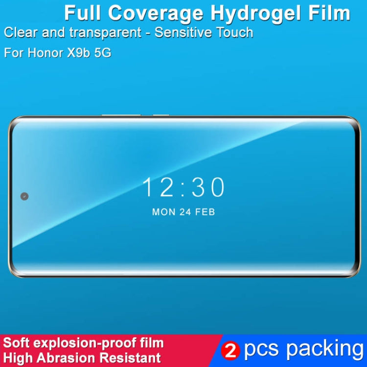 For Honor X9B 5G 2pcs imak Curved Full Screen Hydrogel Film Protector - Honor Tempered Glass by imak | Online Shopping South Africa | PMC TechLife | Buy Now Pay Later Mobicred