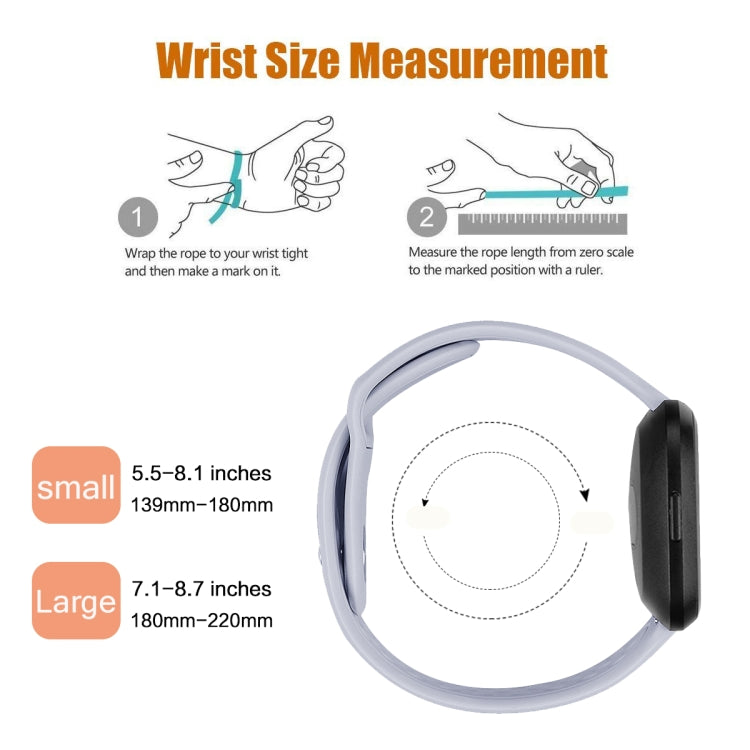 For Fitbit Versa 2 / Fitbit Versa / Fitbit Versa Lite Solid Color Silicone Watch Band, Size:S(Sand Pink) - Watch Bands by PMC Jewellery | Online Shopping South Africa | PMC Jewellery | Buy Now Pay Later Mobicred