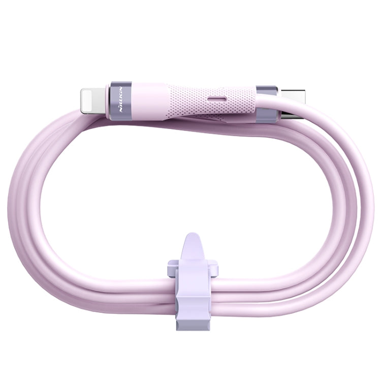 Nillkin 2.4A USB-C/Type-C to 8 Pin Silicone Data Cable, Length: 1.2m(Purple) - 2 in 1 Cable by NILLKIN | Online Shopping South Africa | PMC TechLife | Buy Now Pay Later Mobicred