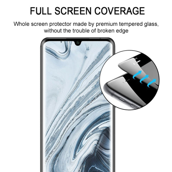 For Xiaomi Mi Note 10 25 PCS 3D Curved Edge Full Screen Tempered Glass Film(Black)