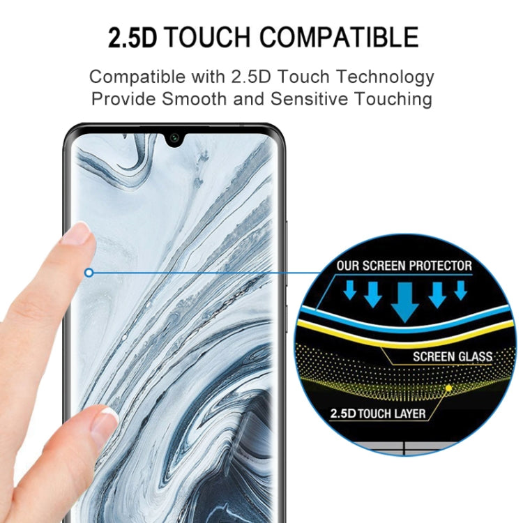 For Xiaomi Mi Note 10 25 PCS 3D Curved Edge Full Screen Tempered Glass Film(Black)