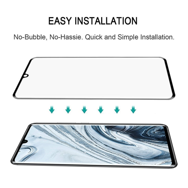 For Xiaomi Mi Note 10 25 PCS 3D Curved Edge Full Screen Tempered Glass Film(Black)