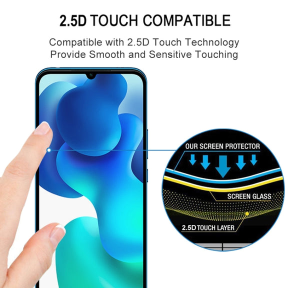 For Xiaomi Mi 10 Lite 25 PCS 3D Curved Edge Full Screen Tempered Glass Film(Black)