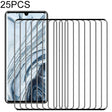 For Xiaomi Mi Note 10 Lite 25 PCS 3D Curved Edge Full Screen Tempered Glass Film(Black) -  by PMC TechLife | Online Shopping South Africa | PMC TechLife