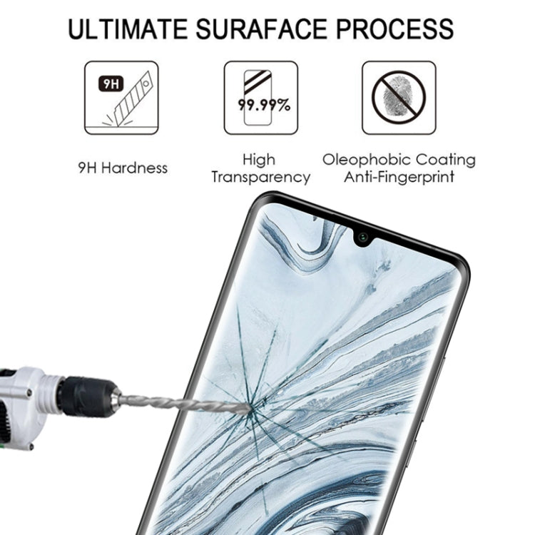 For Xiaomi Mi Note 10 Lite 25 PCS 3D Curved Edge Full Screen Tempered Glass Film(Black) -  by PMC TechLife | Online Shopping South Africa | PMC TechLife