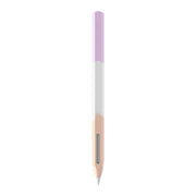 For Apple Pencil 2 LOVE MEI Rainbow Liquid Silicone Protective Pen Case(Purple)