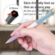 For Apple Pencil 2 LOVE MEI Rainbow Liquid Silicone Protective Pen Case(Black)