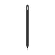 For Apple Pencil 2 LOVE MEI Frosted Leather Texture Silicone Protective Pen Case(Black) - Pencil Accessories by LOVE MEI | Online Shopping South Africa | PMC TechLife