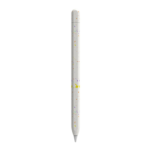 For Apple Pencil 2 LOVE MEI Luminous Silicone Protective Pen Case(White)