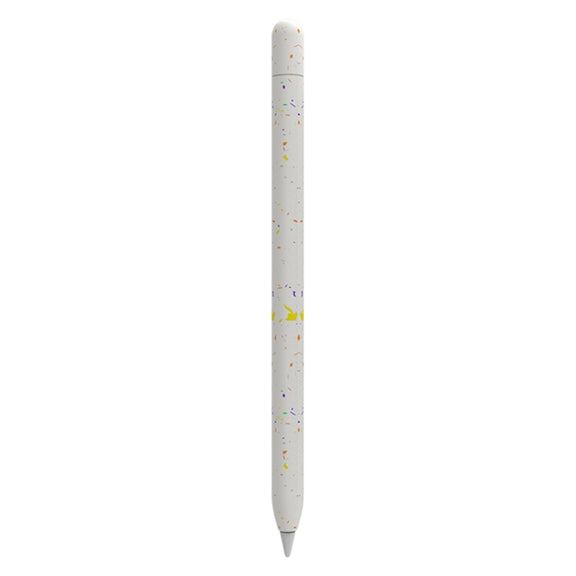 For Apple Pencil 1 LOVE MEI Luminous Silicone Protective Pen Case(White)