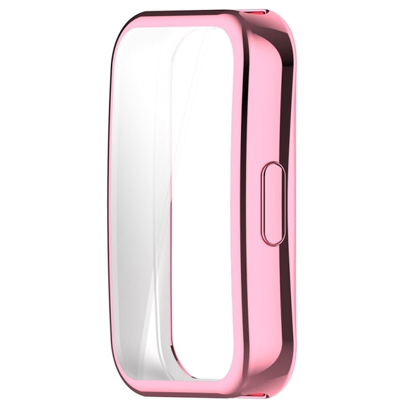 For Huawei Band 10 / 9 / 8 Full Coverage TPU Electroplating Watch Protective Case(Pink)