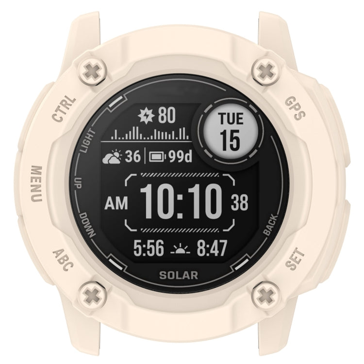 Compatible with Garmin Instinct 2X Armor Hollow Watch Protective Case(Starlight Color)
