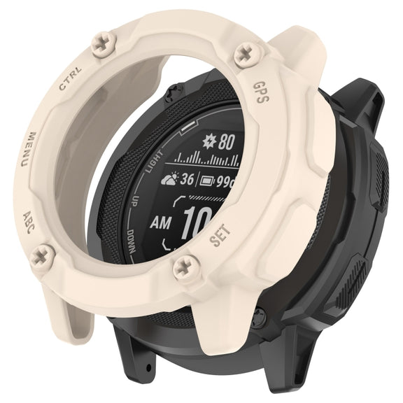 Compatible with Garmin Instinct 2X Armor Hollow Watch Protective Case(Starlight Color)