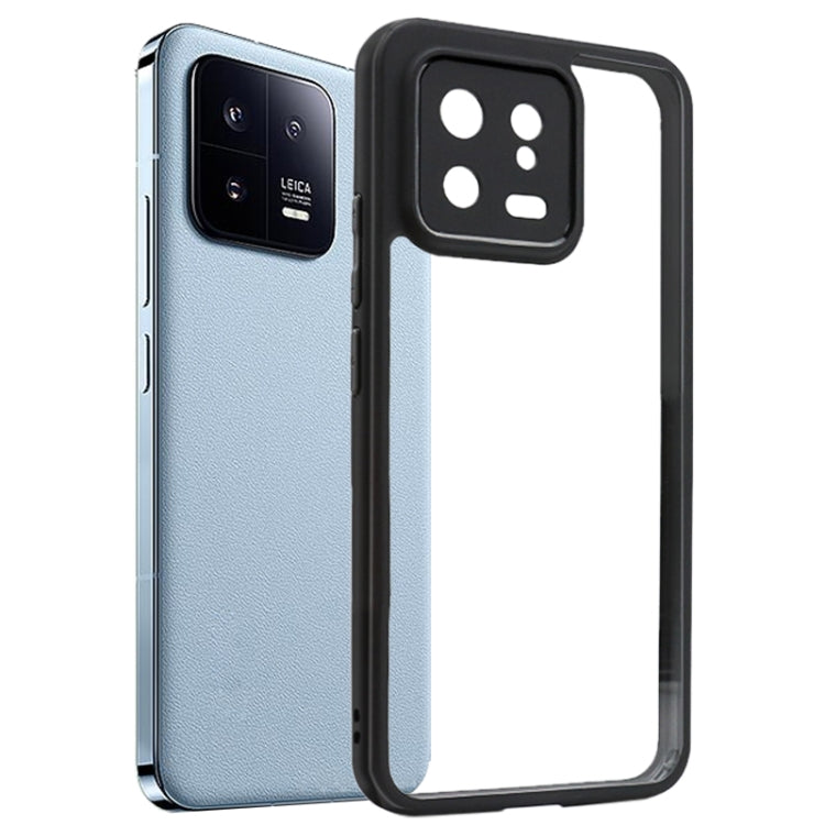 For Xiaomi 13 Frosted TPU + Transparent PC Phone Case(Black) - free shipping - PMC TechLife - Order now!
