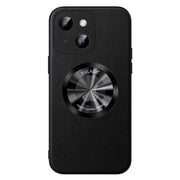 For iPhone 15 Plus SULADA Microfiber Leather MagSafe Magnetic Phone Case(Black)