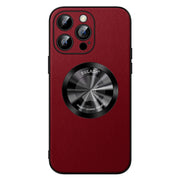 For iPhone 14 Pro Max SULADA Microfiber Leather MagSafe Magnetic Phone Case(Red)